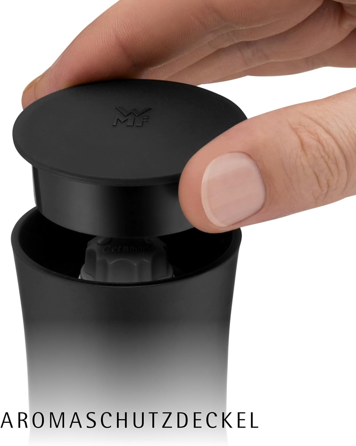 Thumbnail 2 de WMF Gewürzmühle mit Keramikmahlwerk – manuelle Mühle für Salz, Pfeffer und Chili aus Kunststoff und Glas