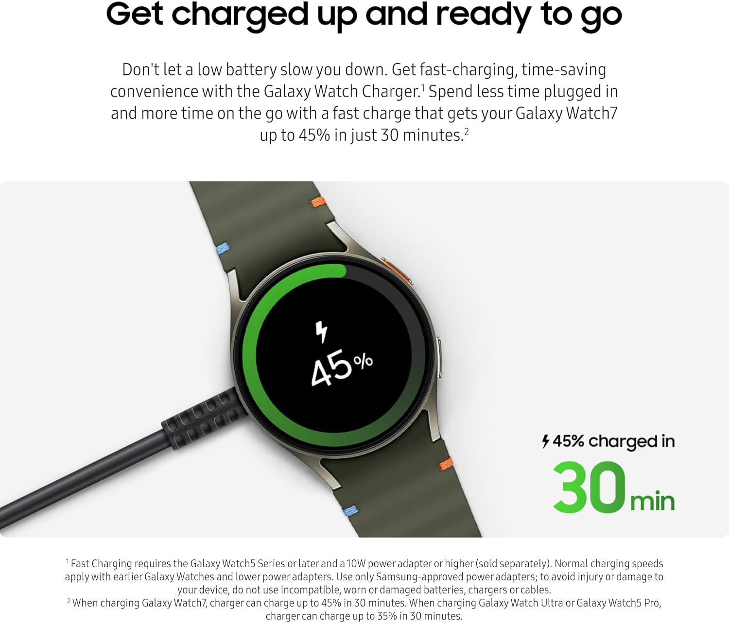 Thumbnail 1 de SAMSUNG Galaxy Watch Charger 2024