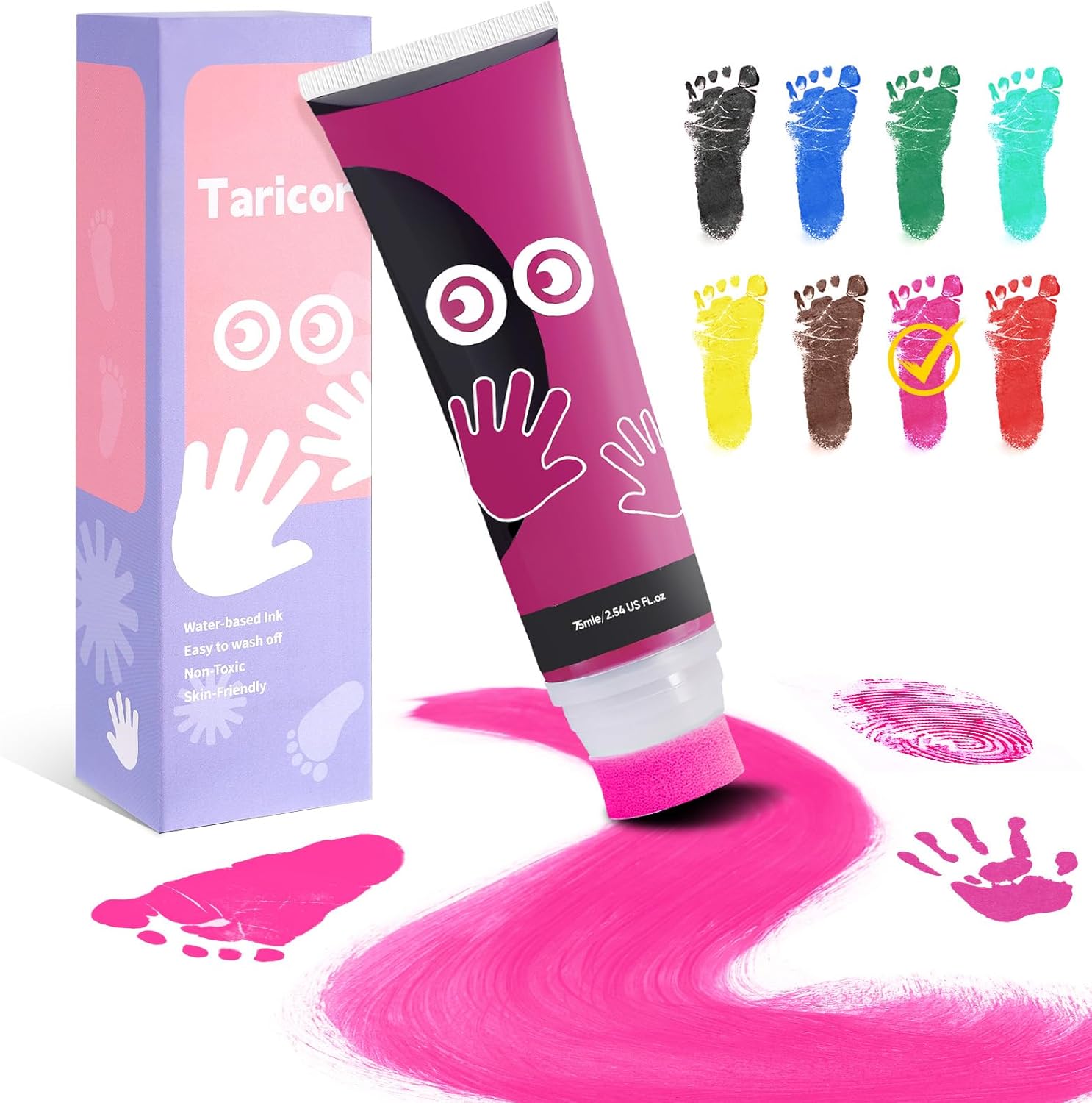 Detalle de Taricor 75ml Pintura huellas bebé no tóxica