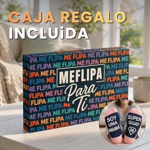 Thumbnail 4 de MEFLIPA Calcetines divertidos para mujer en caja de regalo (talla única ajustable 35-42)