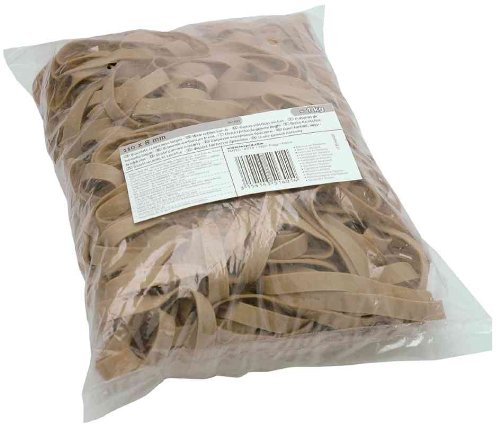 Detalle de Maped 351704 gummiband i naturfärg, 150 x 10 mm, storpack