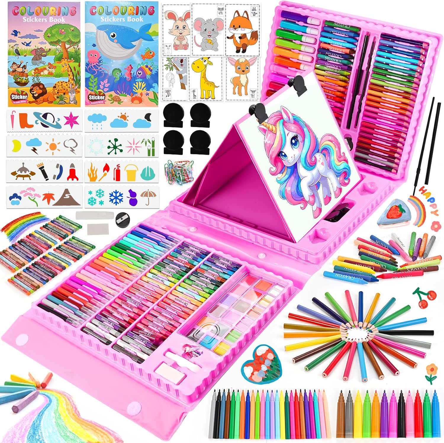 Thumbnail 6 de GOLDGE Maletín de Pinturas para Niñas con Unicornio: 230+ Pcs para 3–9 Años