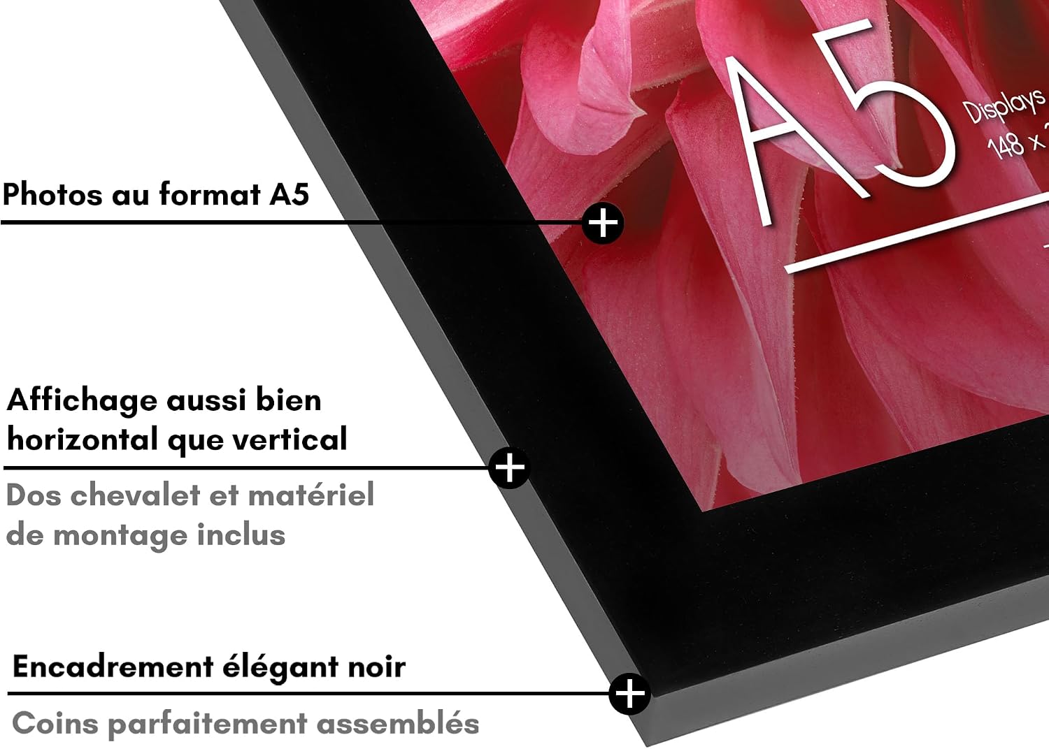 Thumbnail 2 de Americanflat Cadre Photo A5 Noir