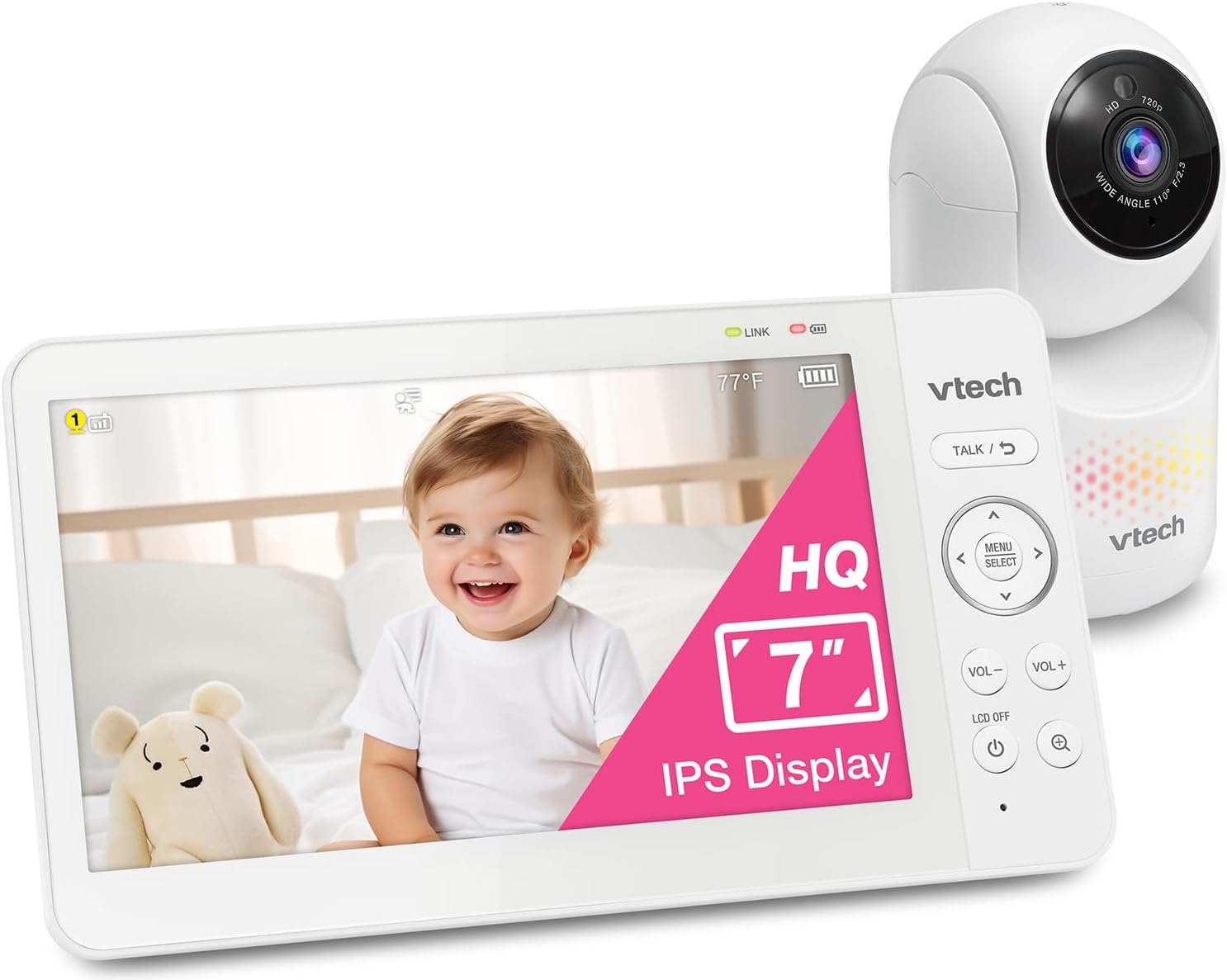 Detalle de VTech Baby Monitor with 7-Inch IPS Screen