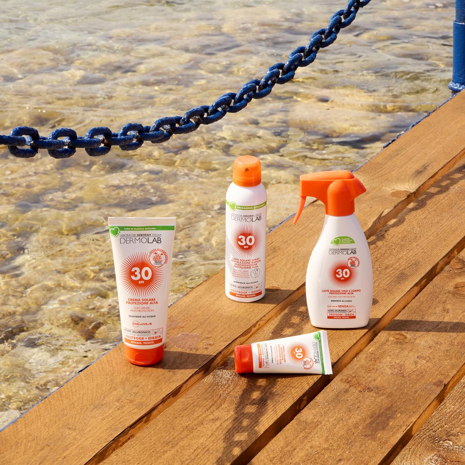 Thumbnail 1 de Dermolab Crema Solare Viso Antirughe SPF 30 con Acido Ialuronico – Alta Protezione per Viso e Collo, Texture Confortevole, 50 ml