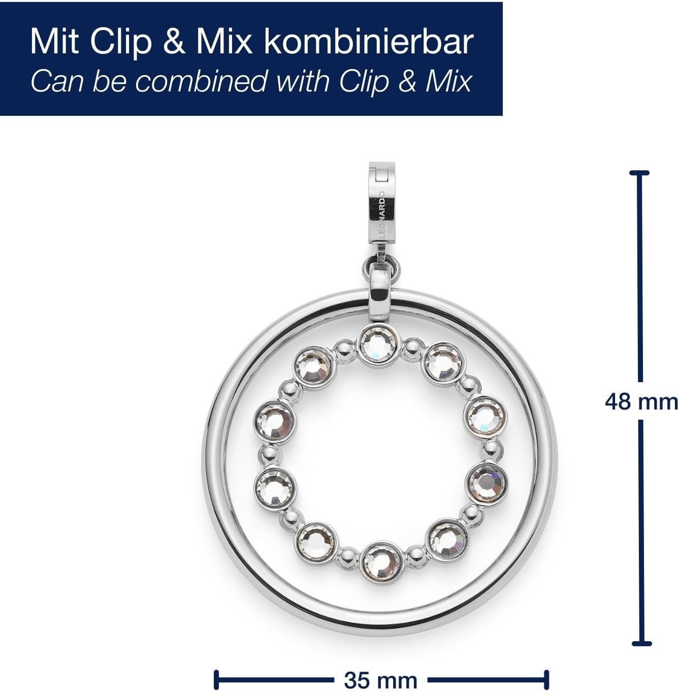 Thumbnail 1 de JEWELS BY LEONARDO Clip & Mix Bobby Anhänger