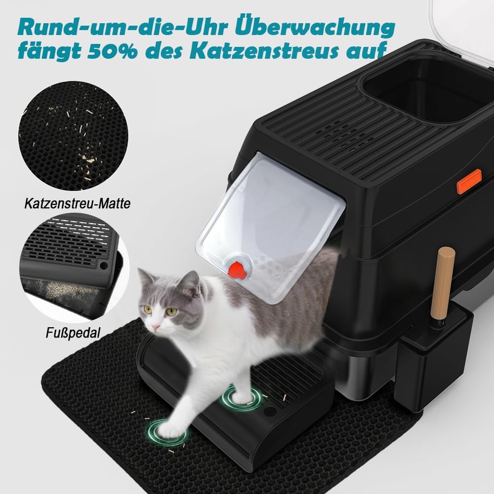 Thumbnail 4 de SZEETECH Katzenklo Edelstahl XL 60×40×39,5 cm