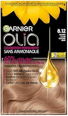 Detalle de Garnier Olia 8.12 Coloration permanente blond clair cendré irisė 💇♀