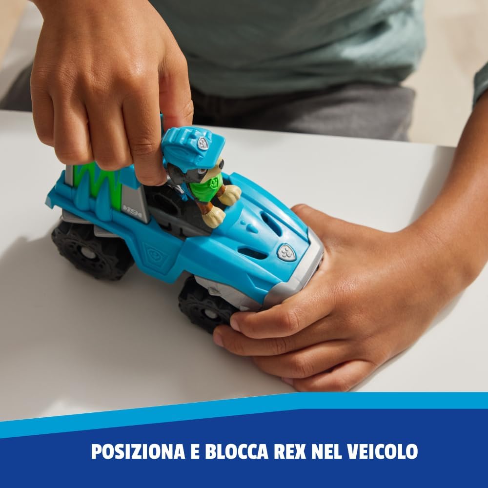 Detalle 2 de PAW Patrol Rex-Figur mit Dino-Rettungsfahrzeug