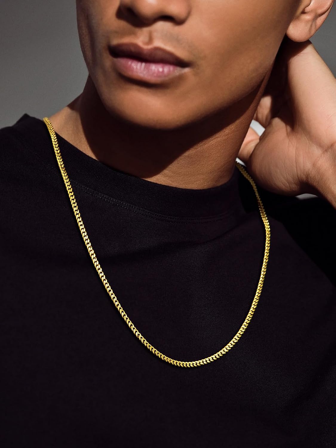 Thumbnail 1 de Suplight Herren Panzerkette Cuban Link 3/6/9mm – Edelstahl 316L, 36–76 cm, Silber/Gold/Schwarz