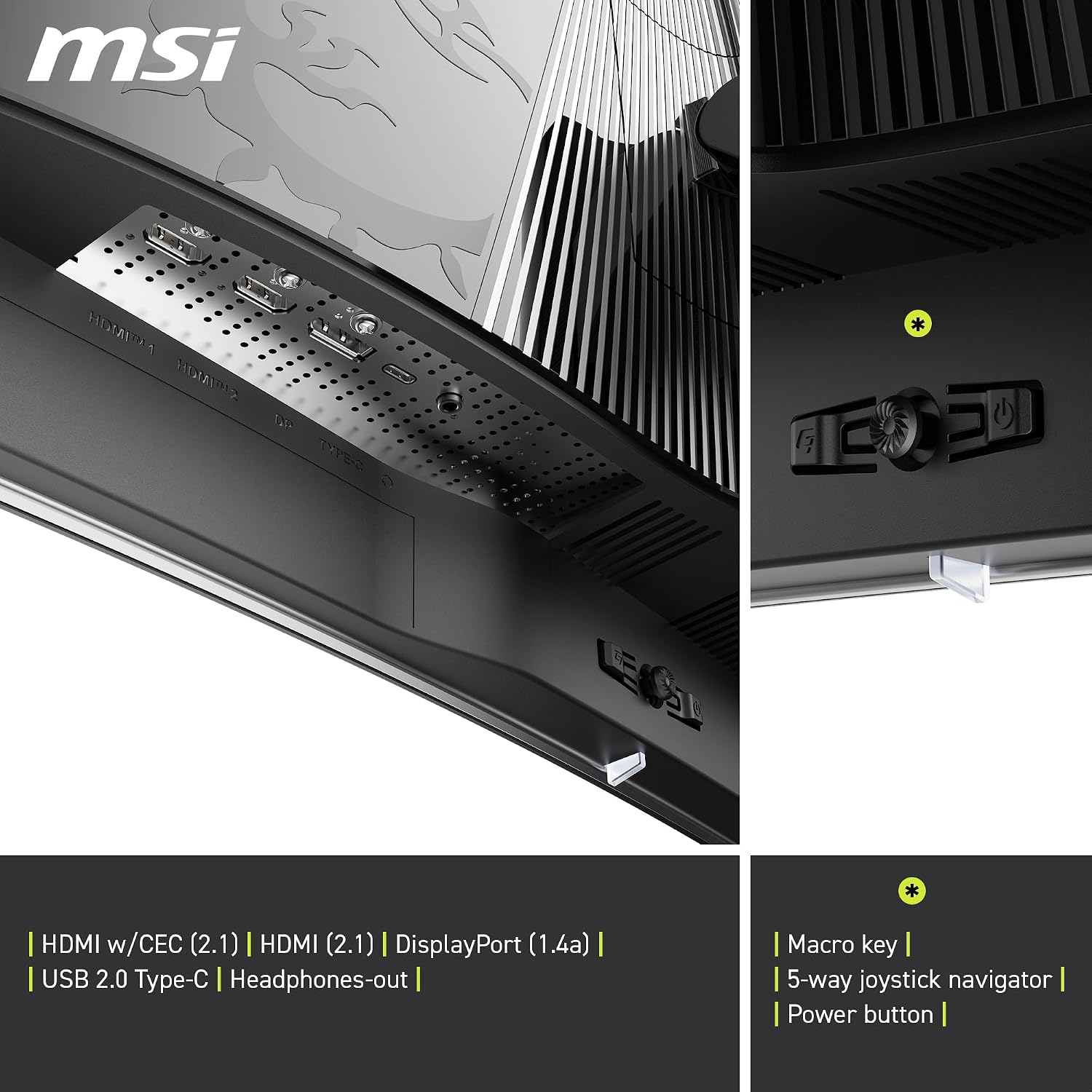 Detalle 2 de MSI MAG 321CUPDE QD-OLED Gaming Monitor 32 Zoll