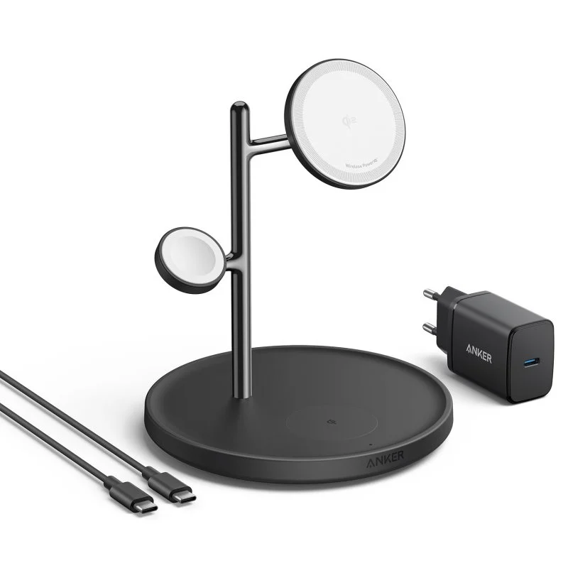 Anker MagGo Estación carga inalámbrica 15 W negro