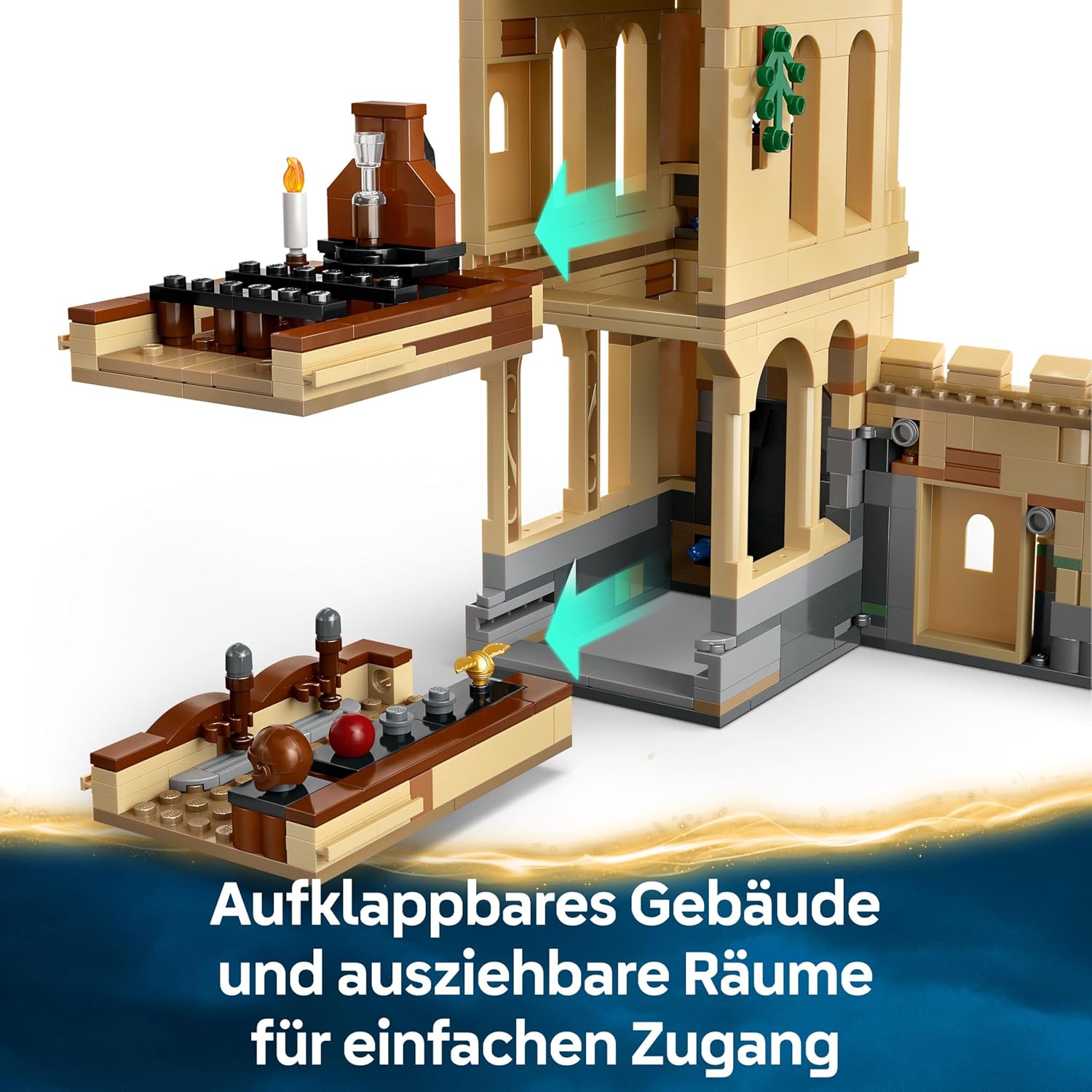 Thumbnail 2 de LEGO Harry Potter 76447 Schloss Hogwarts: Flugstunden – Abenteuer-Spielset mit 6 Minifiguren
