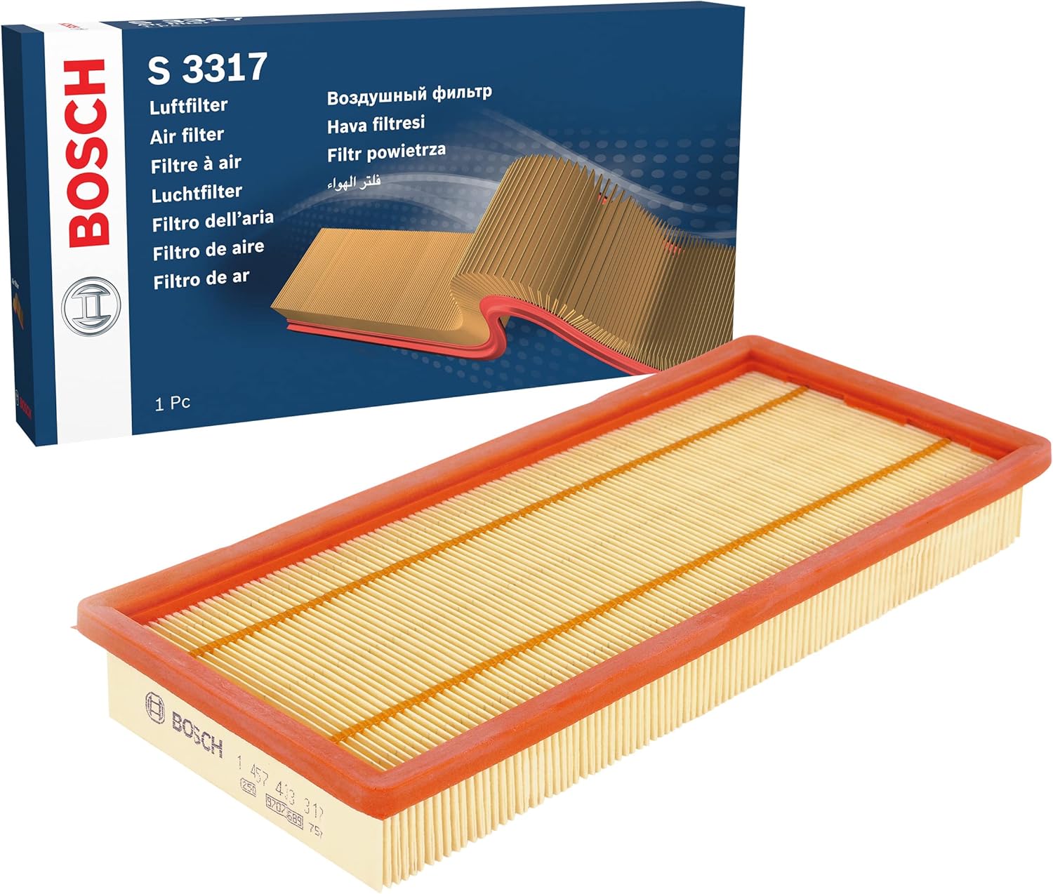Detalle de Bosch Filtro Aria per Auto S3317 – Protezione efficace contro le particelle esterne