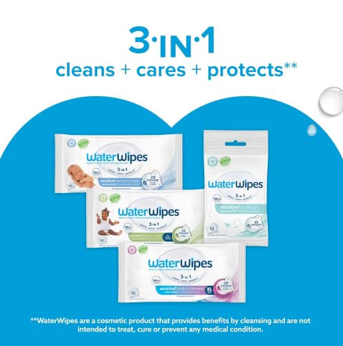 Thumbnail 6 de WaterWipes Sensitive+ Newborn & Baby Wipes (99.9% Water, Unscented) – 6 Pack