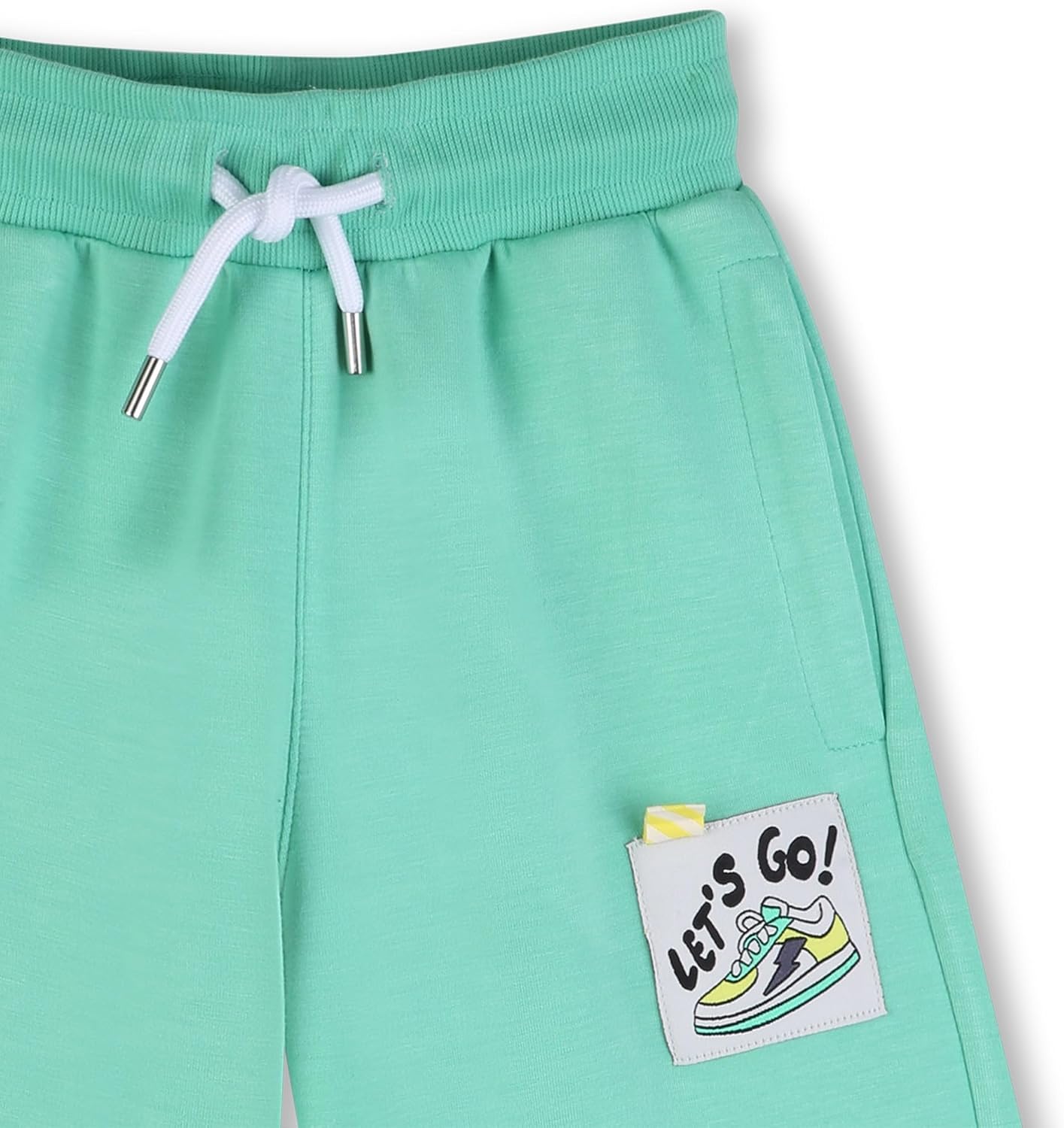 Detalle de Billieblush Bermuda Shorts Boy's, Green — Confort et style en molleton modal