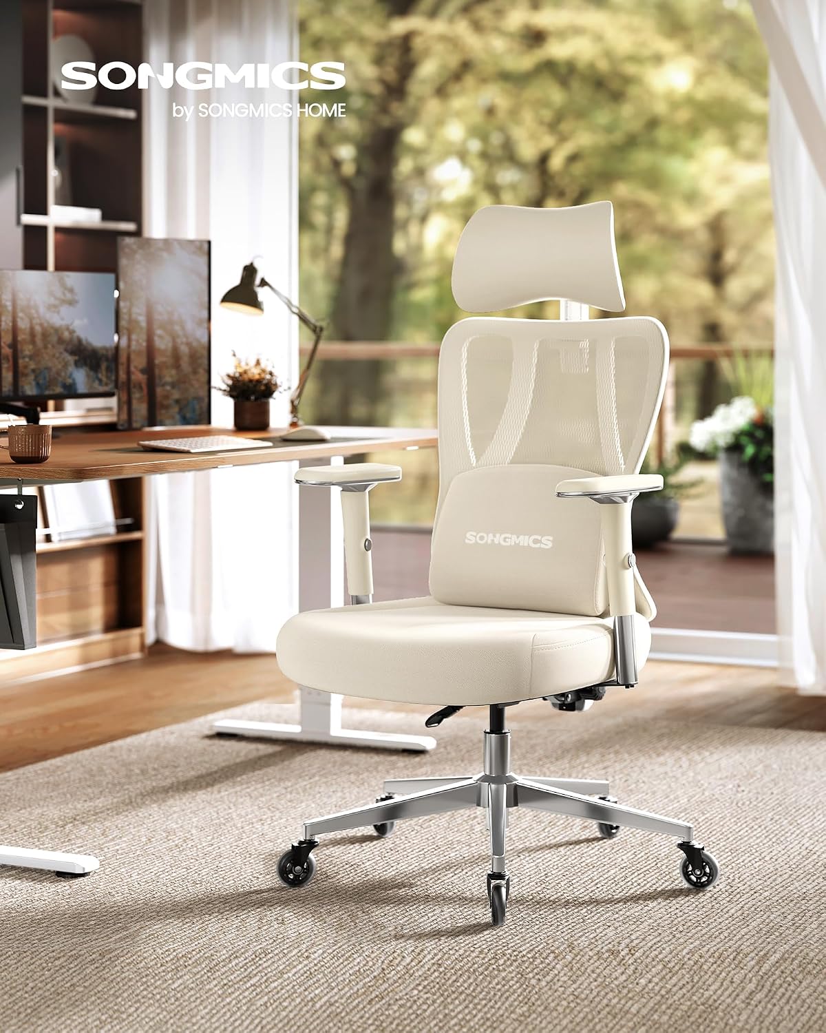 Detalle 2 de SONGMICS Sedia da Ufficio Ergonomica 150 kg