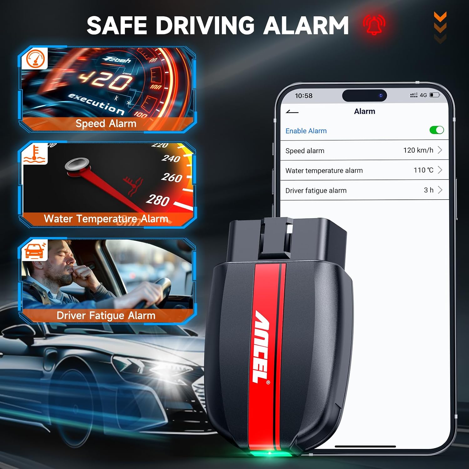 Thumbnail 4 de ANCEL BD200 OBD2 Bluetooth Scanner with Battery Test – UK Diagnostic Tool