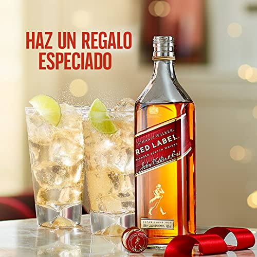 Detalle de Johnnie Walker Red Label 700 ml: whisky escocés blended para mezclar o disfrutar solo