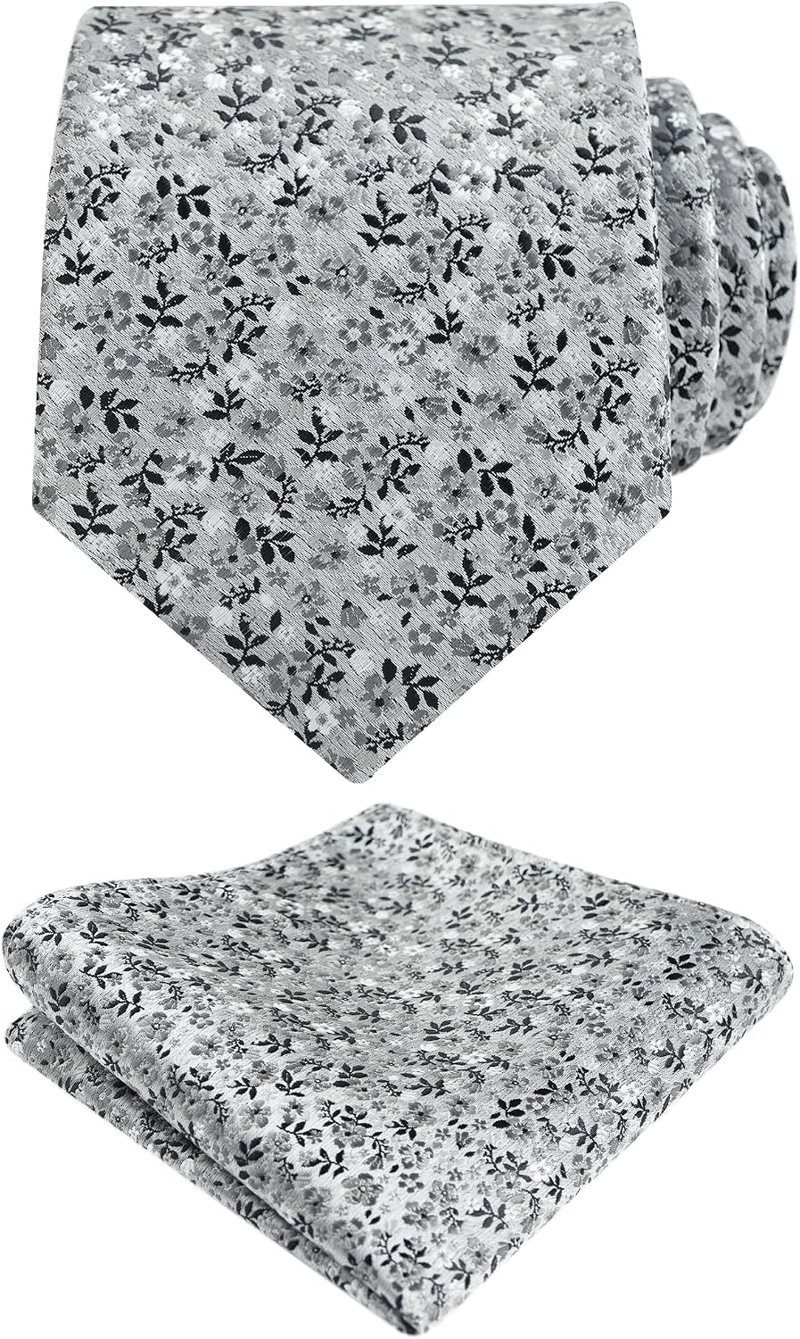 Detalle de Alizeal Floral Tie Set 8cm with Pocket Square