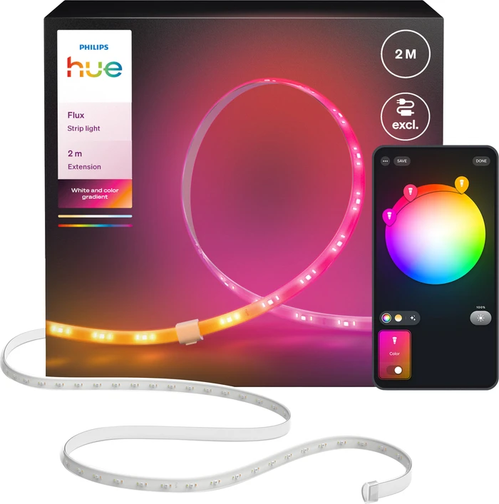 Thumbnail 2 de Philips Hue Flux LED-Streifen (5 Meter) – farbiges Smart-Licht ohne sichtbaren Streifen
