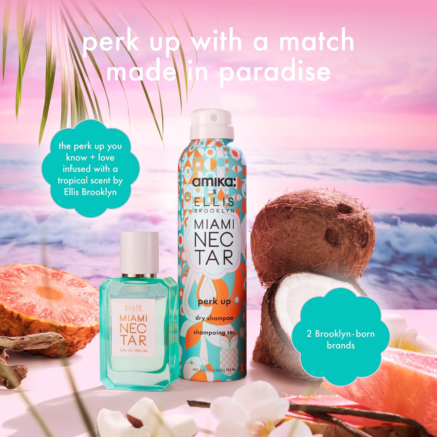 Detalle de Amika Perk Up Talc-Free Dry Shampoo with Pink Pineapple + Coconut Water Scent