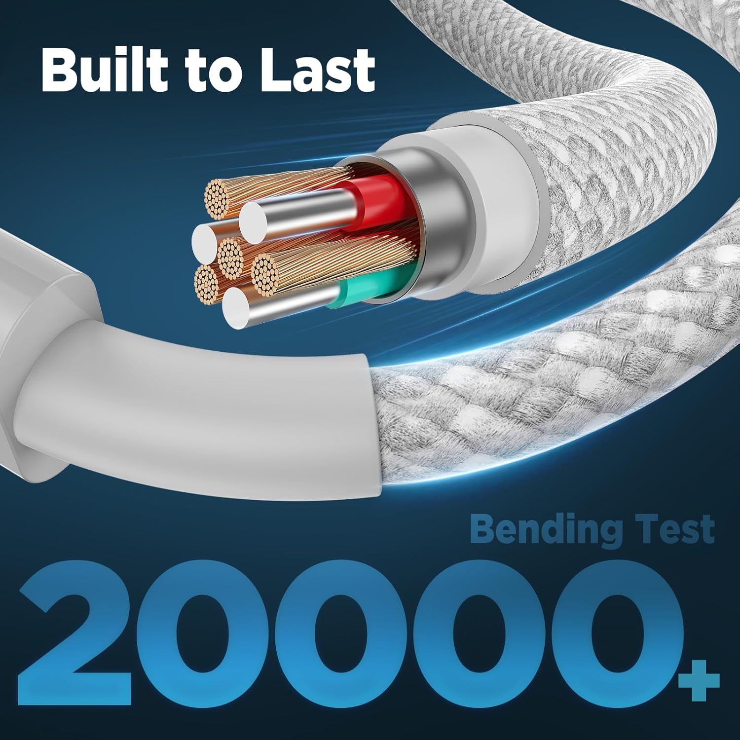 Thumbnail 4 de USB-C to USB-C Cable 6FT + 10FT 2-Pack (60W) Fast Charging & Data Sync Cord for iPhone 17/16/15, iPad, MacBook, Samsung Galaxy