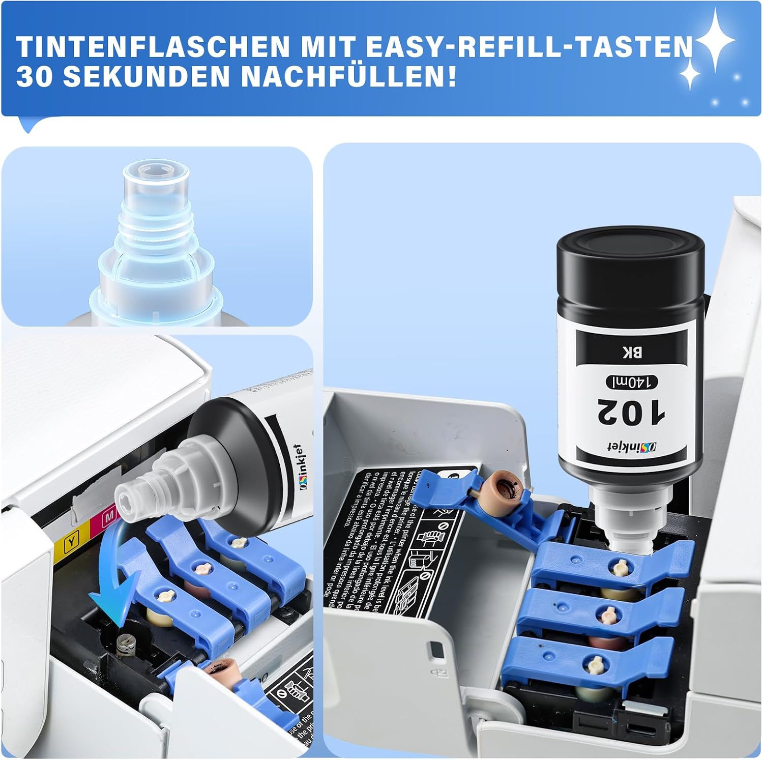 Thumbnail 4 de Osinkjet Tinte 102 1400 ml 🖨