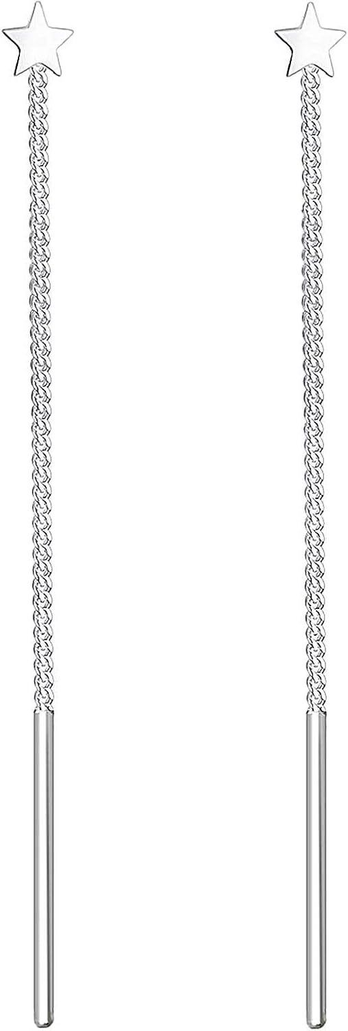 Detalle 2 de Elli Damen-HĂ€ngeohrringe Stern-Design đ