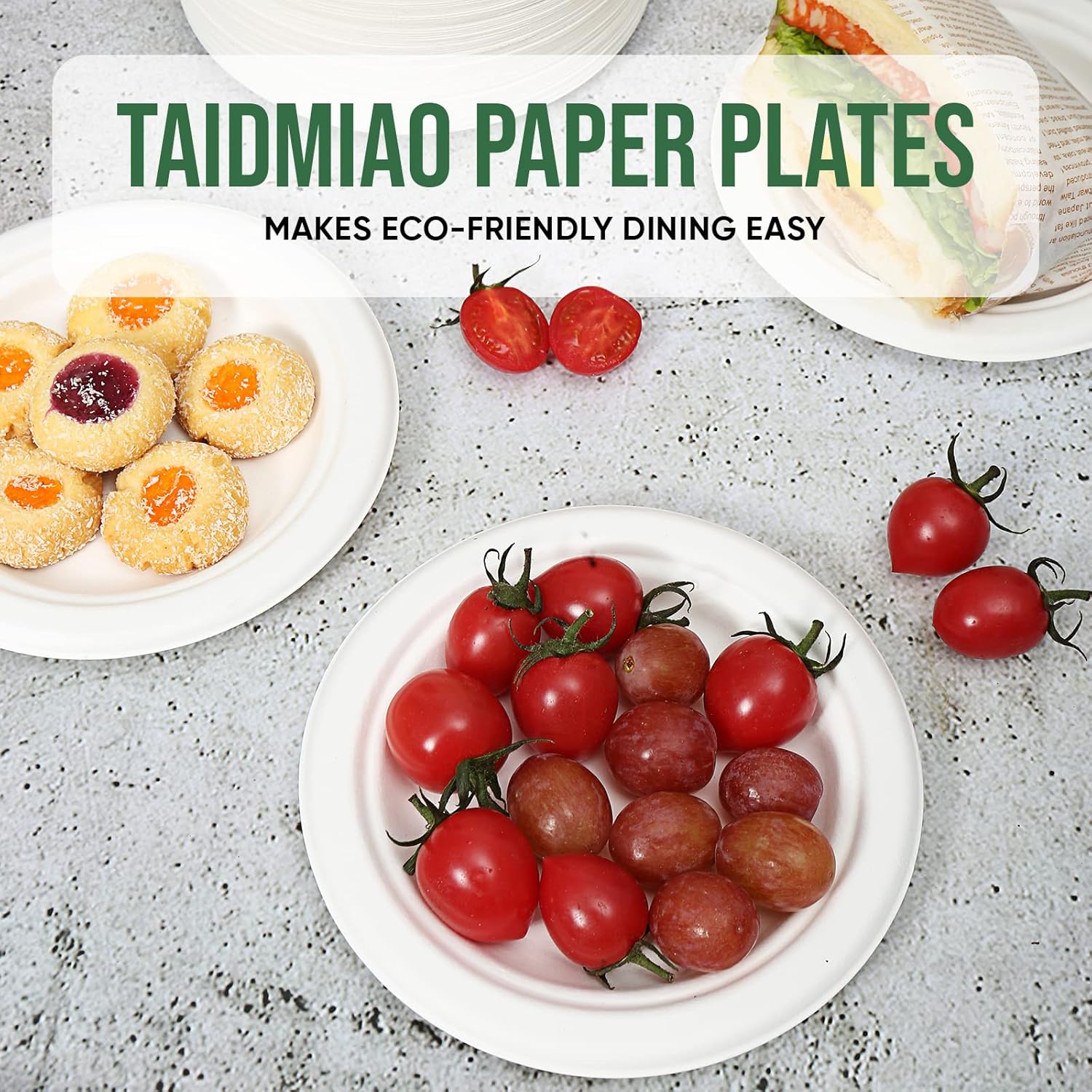 Thumbnail 5 de TaidMiao 6 Inch Compostable Plates