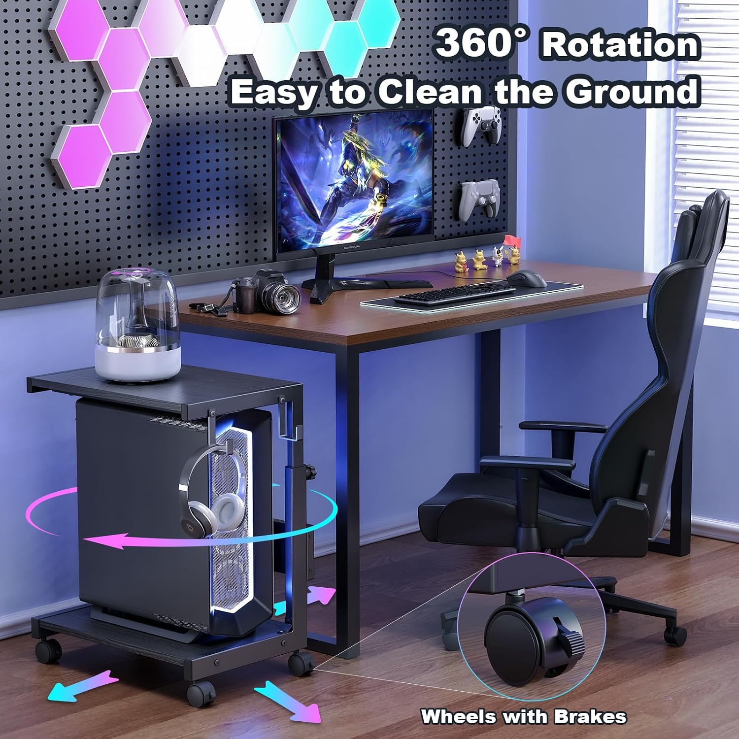 Thumbnail 2 de Höhenverstellbarer Computer-Tower-Ständer