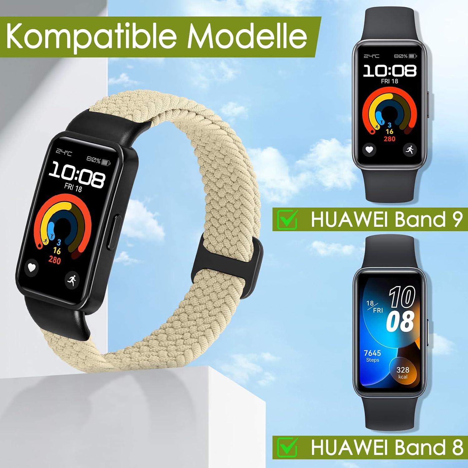 Detalle 2 de TumCez Armband für Huawei Band 10, 190–280 mm