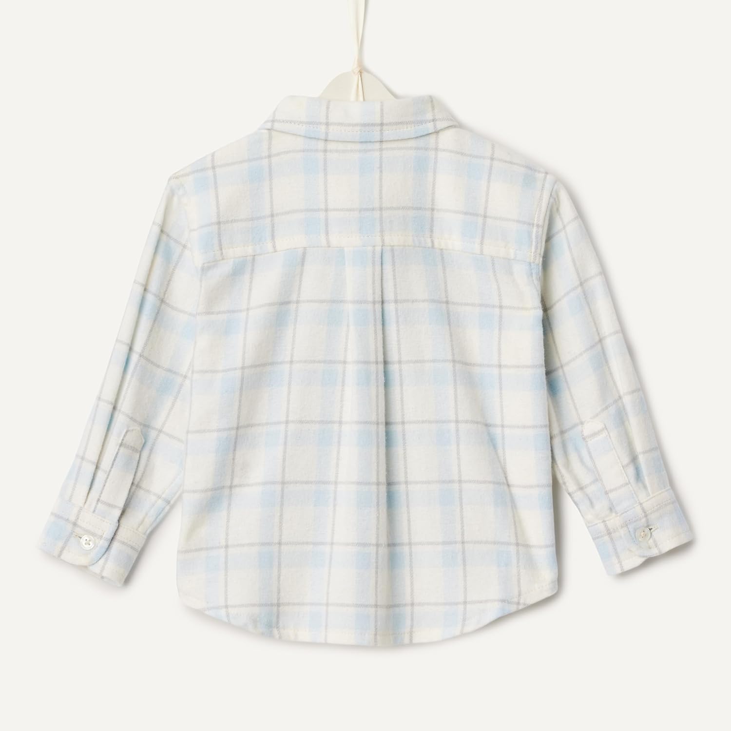 Detalle de Amazon Essentials x Sofia Grainge Toddlers and Baby Boys' Button Down Plaid Flannel Shirt