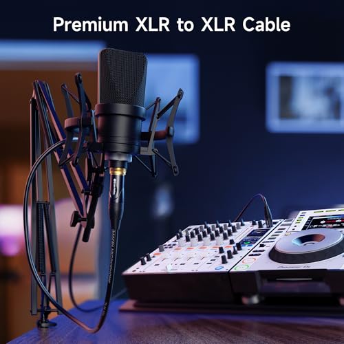 Thumbnail 1 de Cable Matters 2-Pack Premium XLR to XLR Cable, 1.8m, M-F – Balanced Mic Cables for Studio and Stage