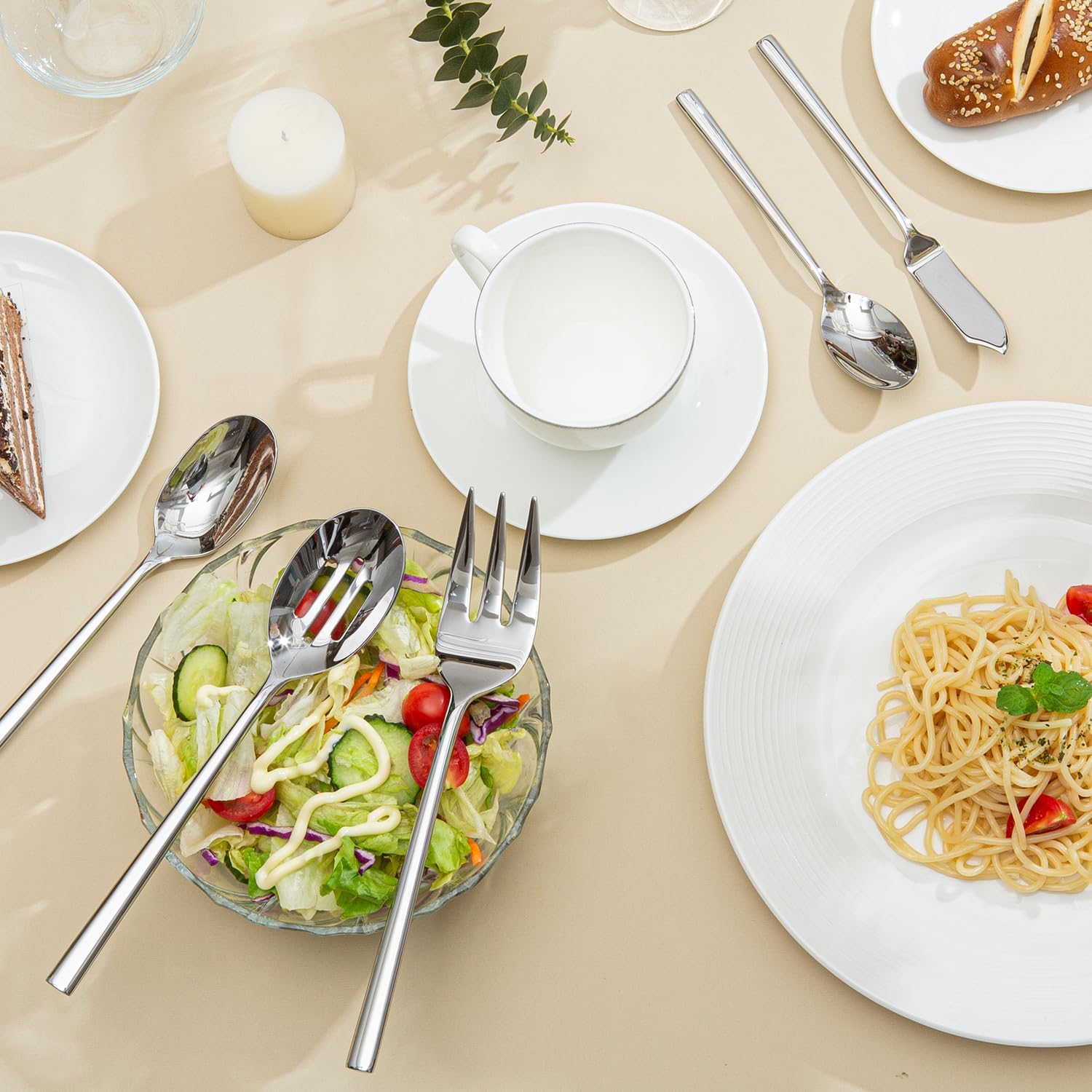 Thumbnail 6 de KINGSTONE 65-Piece Silverware Set Service for 12