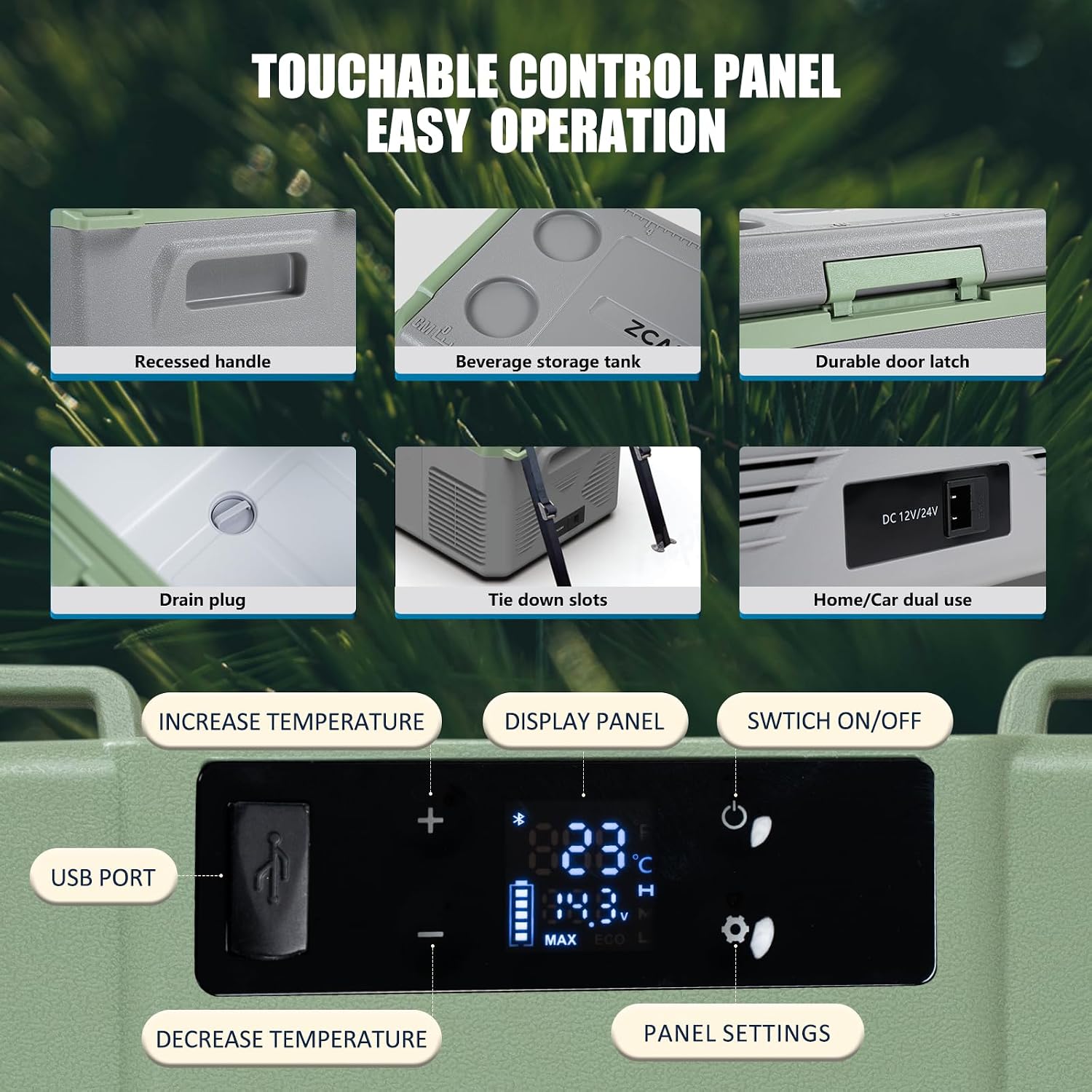 Thumbnail 2 de ZCAMP X25 Compressor Car Refrigerator 24.2L – Portable 12V/24V Fridge Freezer