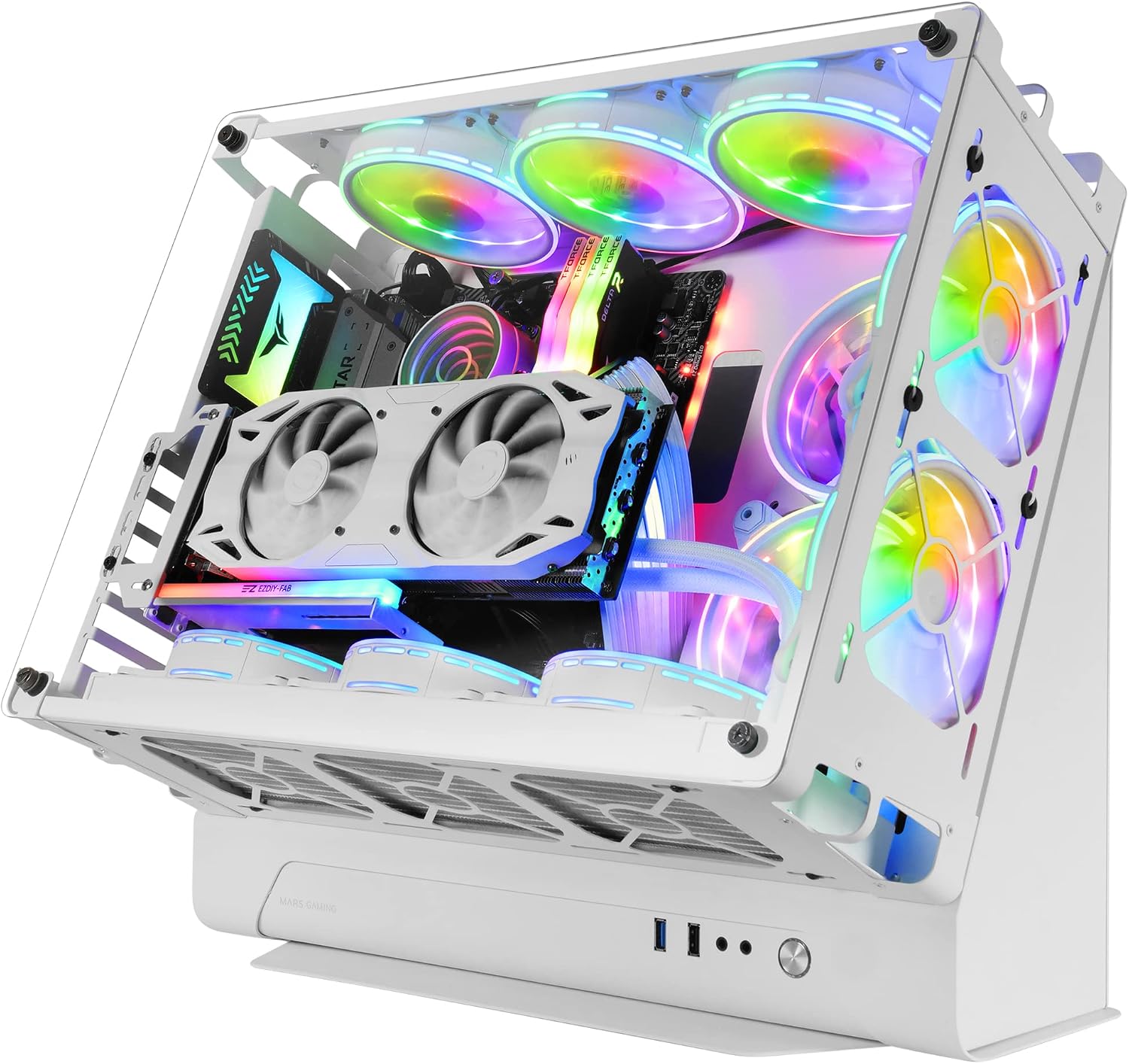 Detalle de MARS GAMING MCB Case ATX XL modulabile Bianco