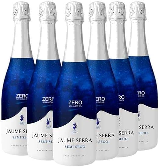 Detalle de Jaume Serra Zero Semi Seco Vino Espumoso Sin Alcohol 🍾 Pack 6