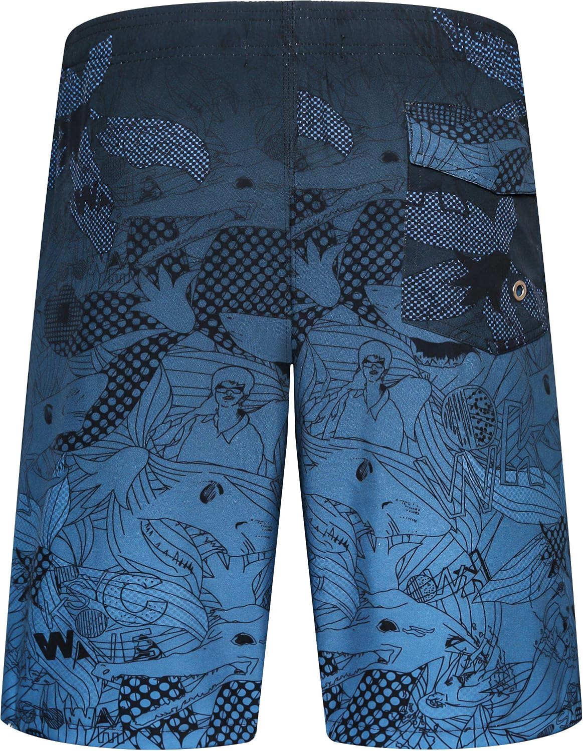 Detalle de APTRO Herren Badehose Lang – Schnelltrocknend, Regular Fit mit Innenslip