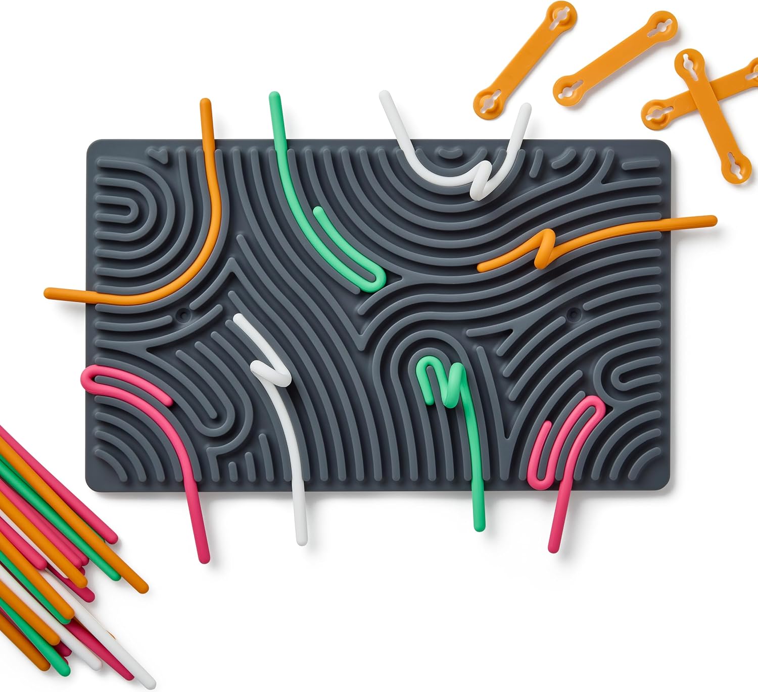 Thumbnail 5 de Pushpeel XL Sensory Activity Board, Granite Silicone Fidget Toy with 30 Strings