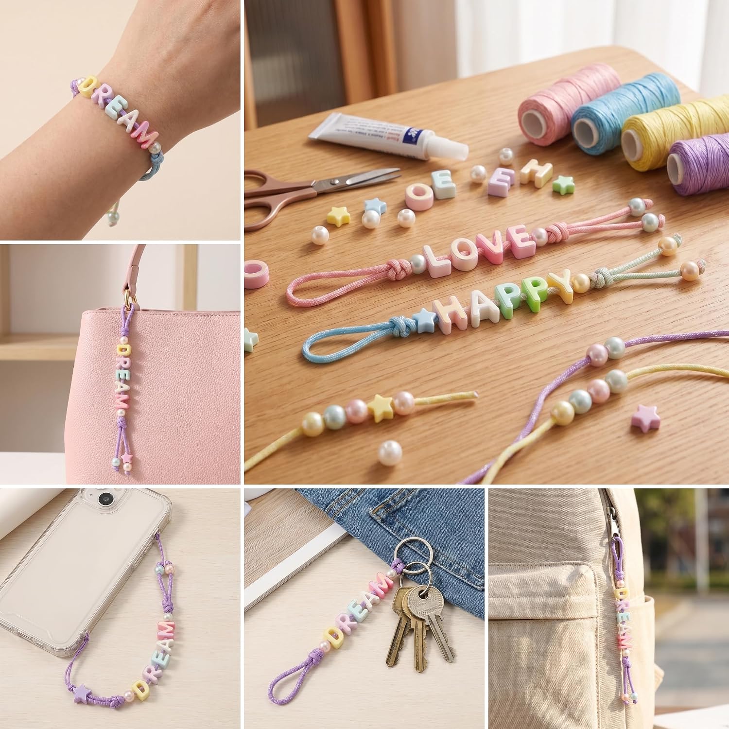 Thumbnail 3 de Leovqn Acrylic Letter Beads 26-Piece