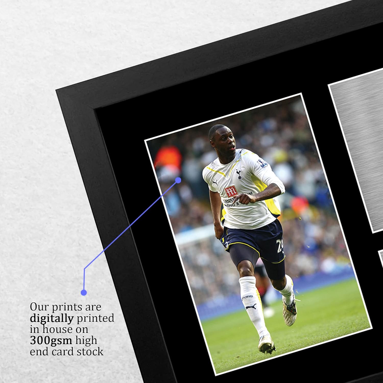 Thumbnail 3 de HWC Trading FR A4 Ledley King Tottenham Hotspurs framed signed autograph picture (A4)
