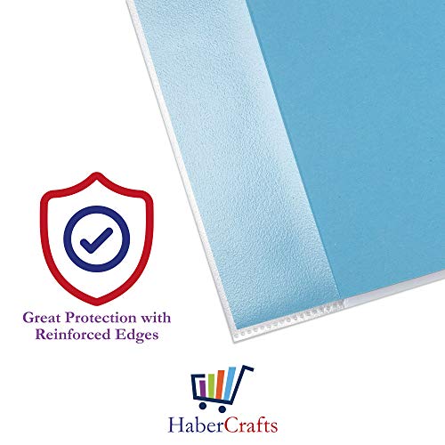 Detalle de Habercrafts A4 Book Cover Protectors – Clear 12-pack, 150µm Thick
