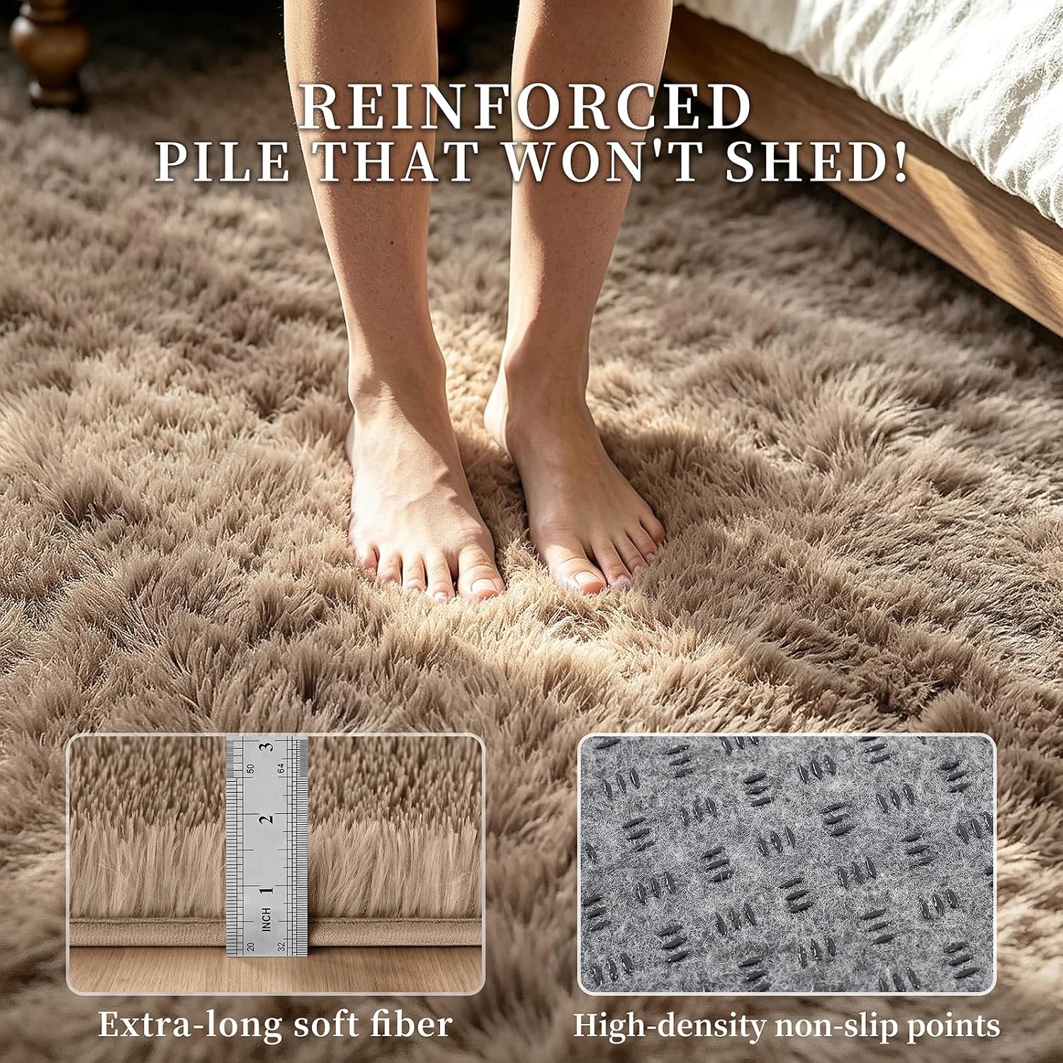 Thumbnail 5 de yongyangjuxin Fluffy Rug Shaggy Area Rug 8x10