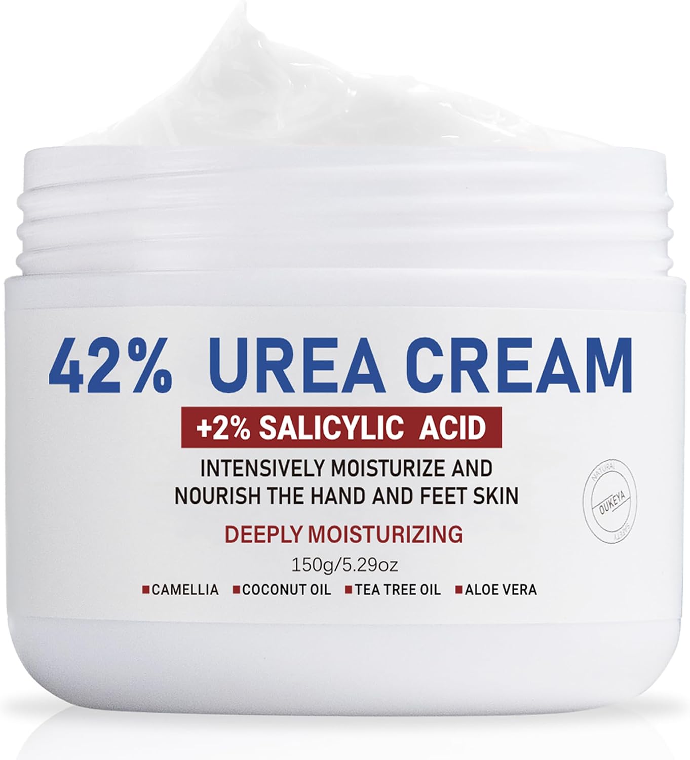 Detalle de OUKEYA ureumcrème 42% met 2% salicylzuur, 150 g