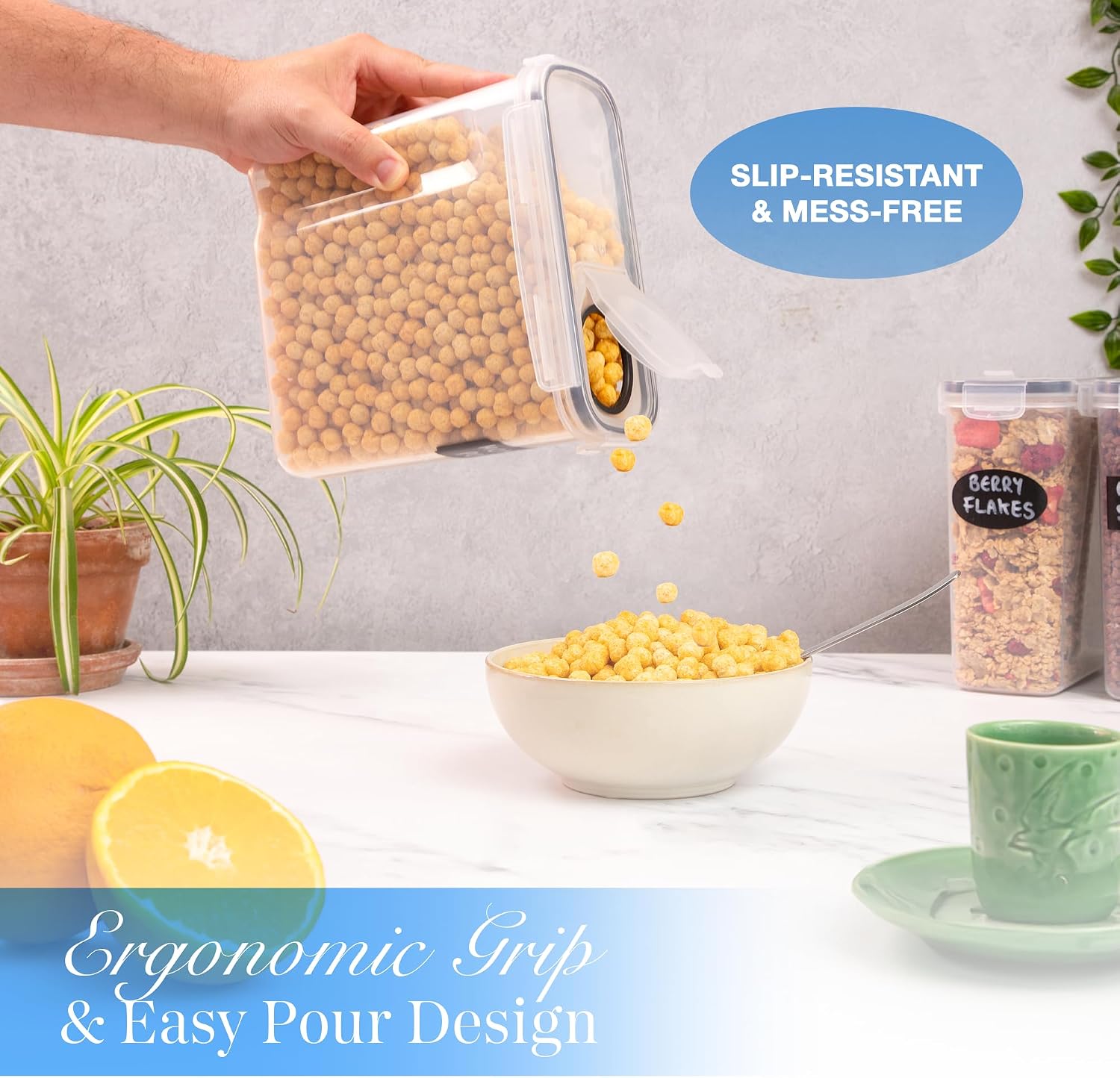 Thumbnail 4 de nuovva Cereal Storage Containers 4L set