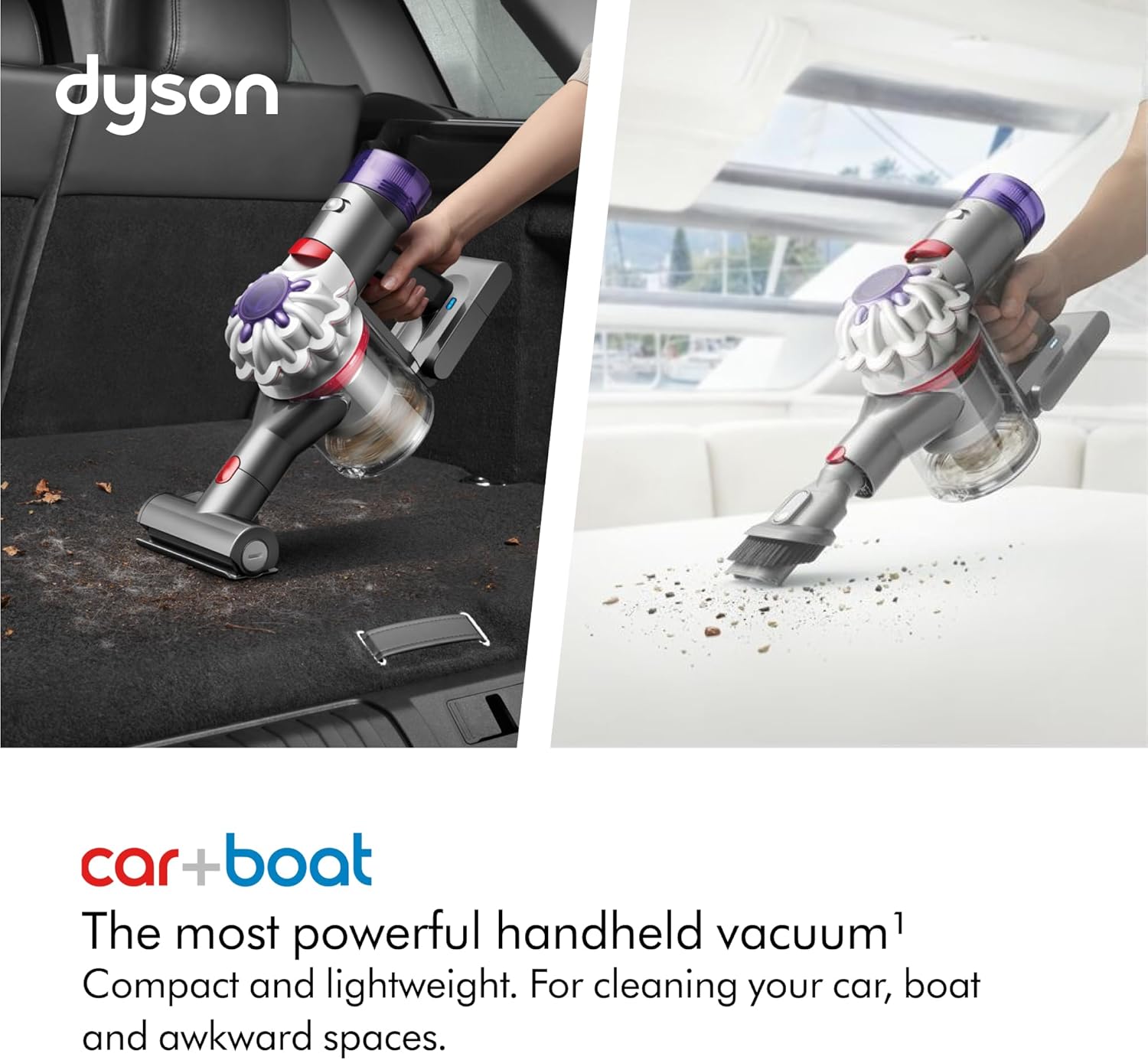 Detalle de Dyson Car+Boat handheld vacuum cleaner | 115 AW, 50 min, deep cleaning on the go