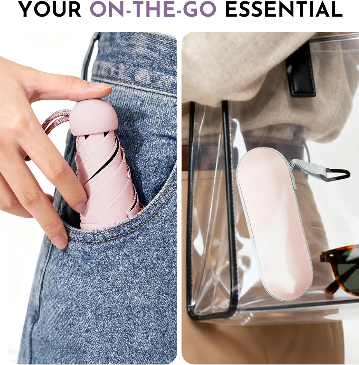 Thumbnail 4 de LILAC Mini Umbrella with Capsule Case — Compact UV Protective Parasol for Everyday Use