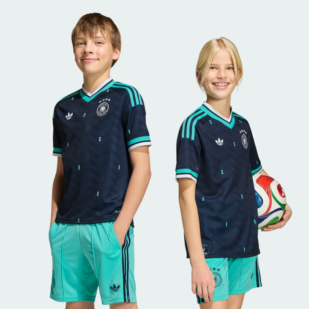 Detalle de Camiseta segunda equipación Alemania 26 de Adidas – Azul