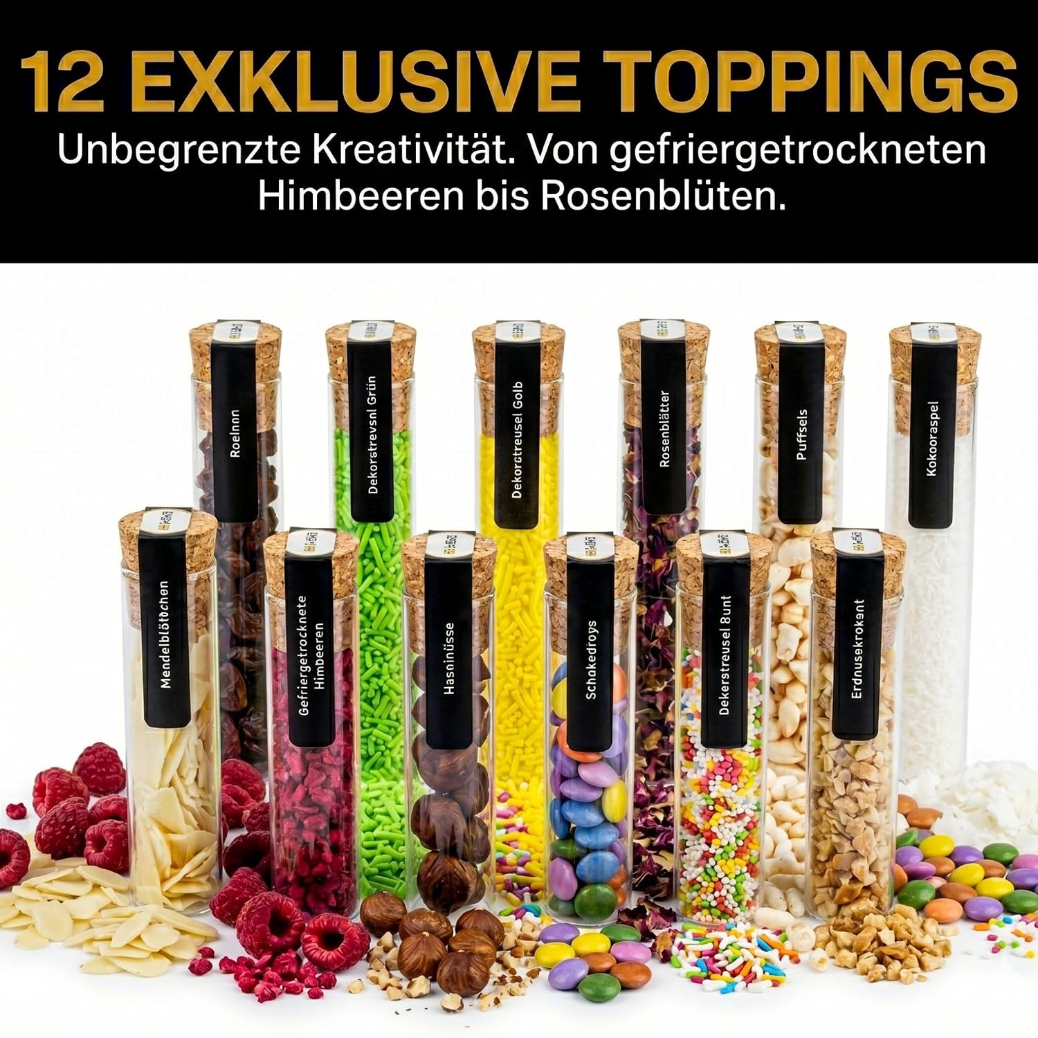 Thumbnail 3 de DIBYS DIY-Set Pralinen zum selber machen – Schokoladen-Kit mit natürlichen Zutaten & 12 Toppings